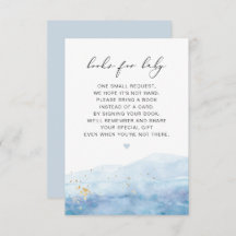 BLAKELYほこりっぽいブルーウォーターカラーブックベビーカード
