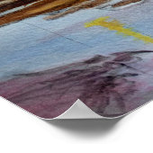 Blakeney Harbour in Norfolk ポスター (角)