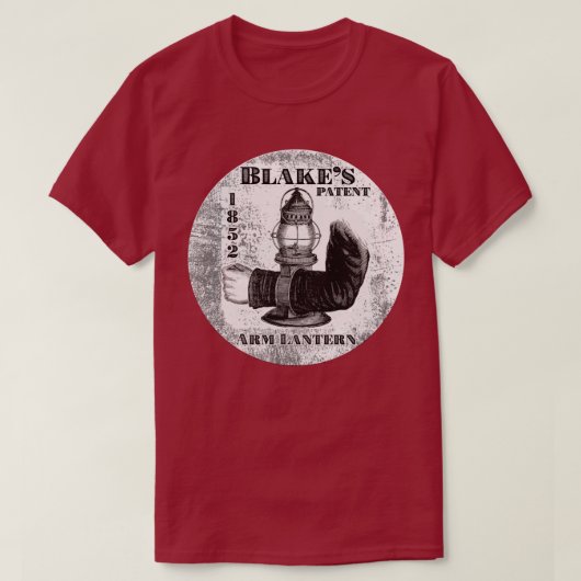 Blakesのパテントの腕のランタンのワイシャツ Tシャツ (デザイン正面)