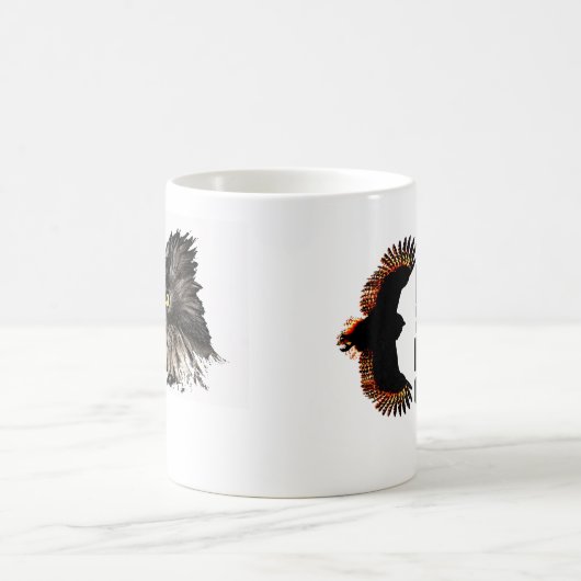 Blakistonの魚のフクロウのプロジェクトのマグ コーヒーマグカップ (中央)