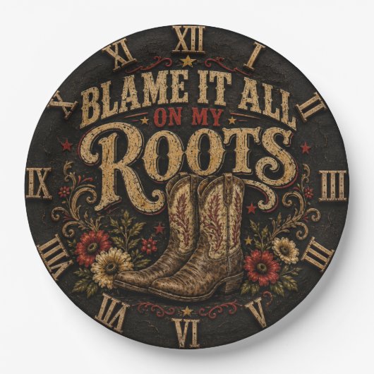 Blame It All On My Roots ペーパープレート (正面)