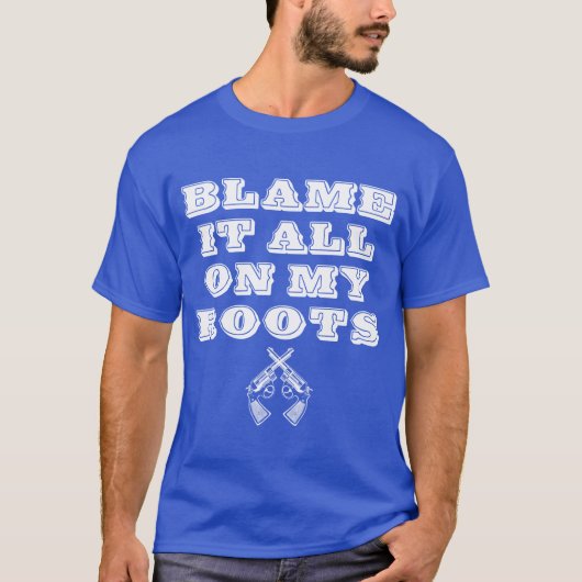 Blame It All On My Roots Country Music Meme Quote  Tシャツ (正面)