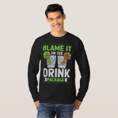 Blame It On The Drink Package Cruise Vacation Cru Tシャツ (正面フル)