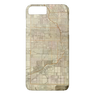 Blanchardのシカゴのガイドの地図 iPhone 8 Plus/7 Plusケース