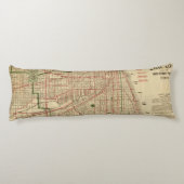 Blanchardのシカゴの地図 ボディピロー (裏面)