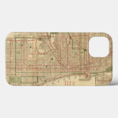 Blanchardのシカゴの地図 Case-Mate iPhoneケース (裏面 (横))