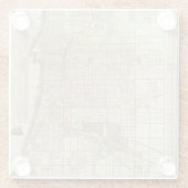 Blanchardのシカゴ2のガイドの地図 ガラスコースター (裏面)