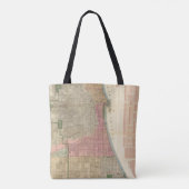 Blanchardのシカゴ2のガイドの地図 トートバッグ (裏面)