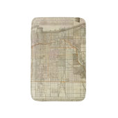 Blanchardのシカゴ2のガイドの地図 バスマット (正面縦)