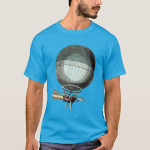 Blanchardのヴィンテージの熱気の気球 Tシャツ