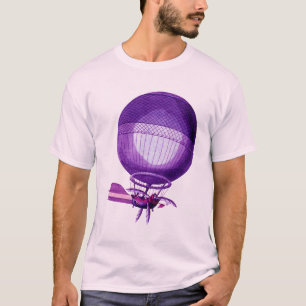 Blanchardsの水素の(紫色の)熱気の気球 Tシャツ