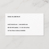 BLANCO PERLA CREMA ELEGANTE CLASICO PROFESIONAL 名刺 (裏面)