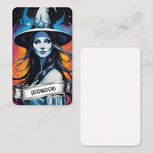 Blank Affirmation Cards 名刺 (正面/裏面)