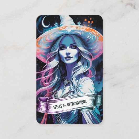 Blank Affirmation Spell Cards 名刺 (正面)