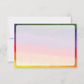 Blank All Occasion Bordered Watercolor ノートカード (正面)