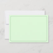 Blank All Occasion Green Bordered ノートカード (正面)