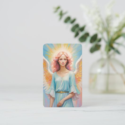 Blank Angel Oracle Message Cards 名刺 (スタンド正面)