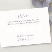 Blank Attire Dress Code Pastels Wedding  エンクロージャーカード