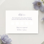 Blank Attire Dress Code Pastels Wedding  エンクロージャーカード