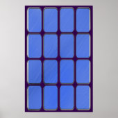 Blank Blue Glass Bars ポスター (正面)