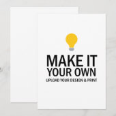Blank Business Invitation Template 招待状 (正面/裏面)
