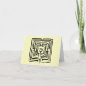 blank card crossing labyrinth brush square カード (正面)