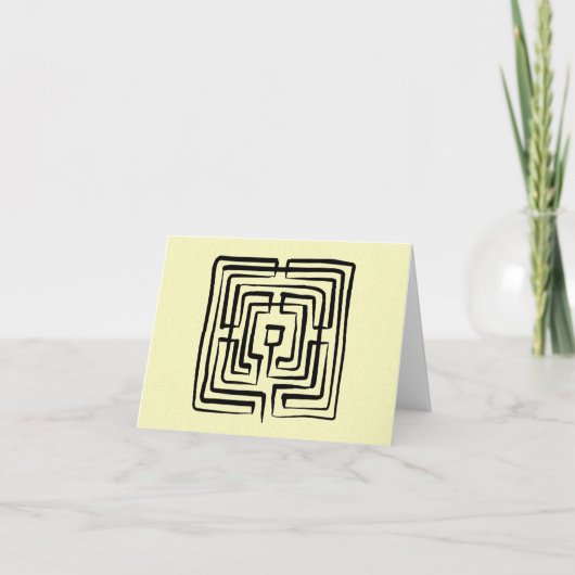 blank card crossing labyrinth brush square カード (正面)