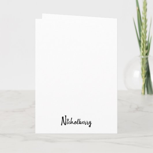 Blank card with puppies カード (裏面)