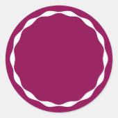 Blank Circle Custom Spice Container Sticker ラウンドシール (正面)