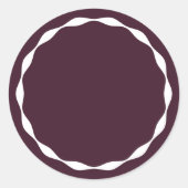 Blank Circle Custom Spice Sticker ラウンドシール (正面)