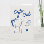 Blank coffee themed card カード (正面)