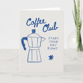 Blank coffee themed card カード