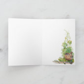 Blank Custom Age Birthday Wren Bird in Vineyard カード (内部)