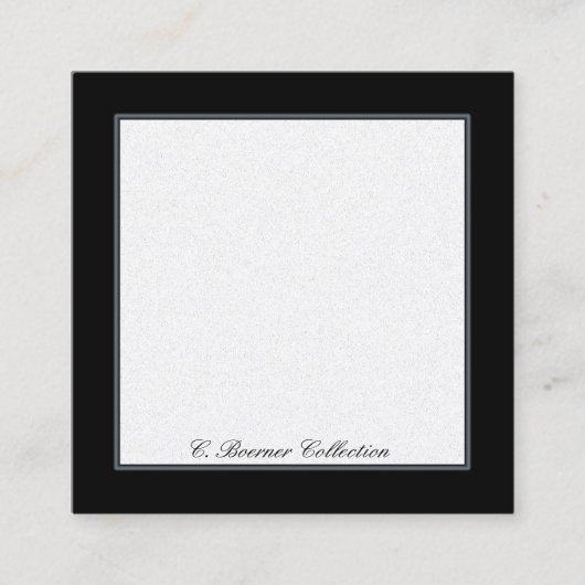 Blank Display Cards for Collections  スクエア名刺 (正面)