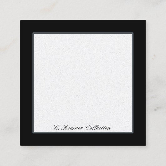 Blank Display Cards for Collections スクエア名刺 (裏面)