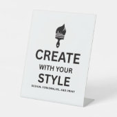 Blank Event Display Sign Custom Editable Design 台座サイン (正面)