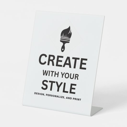 Blank Event Display Sign Custom Editable Design 台座サイン (正面)