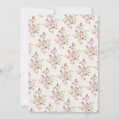 Blank Floral Arch Card 招待状 (裏面)