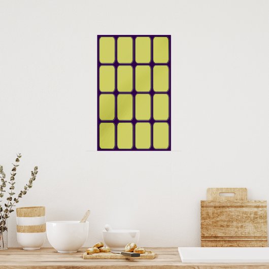 Blank Gold Bars Glass ポスター (キッチン)