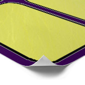 Blank Gold Bars Glass ポスター (角)