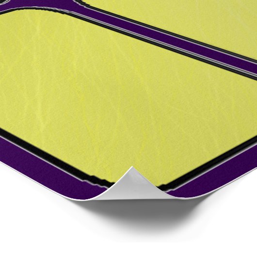 Blank Gold Bars Glass ポスター (角)