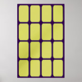 Blank Gold Bars Glass ポスター (正面)