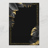 Blank gold Birthday Invitation  招待状 (正面)