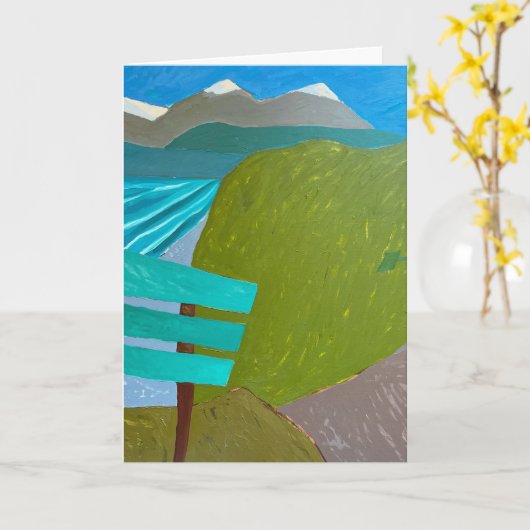 Blank Greeting Card カード (黄色い花)