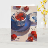 Blank Greeting Card Art by Sarah Sedwick カード (黄色い花)