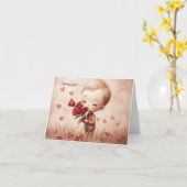 Blank inside note card "Thinking Of You" カード (黄色い花)