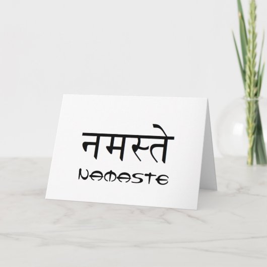Blank Namaste Greeting Card カード (正面)