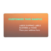 Blank Shipping Label ラベル (正面)