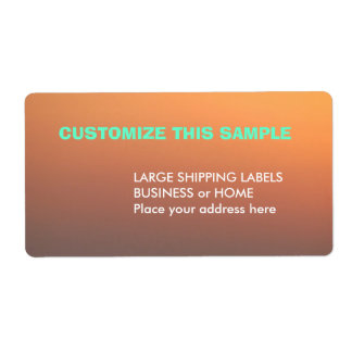 Blank Shipping Label ラベル