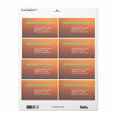 Blank Shipping Label ラベル (フルシート)